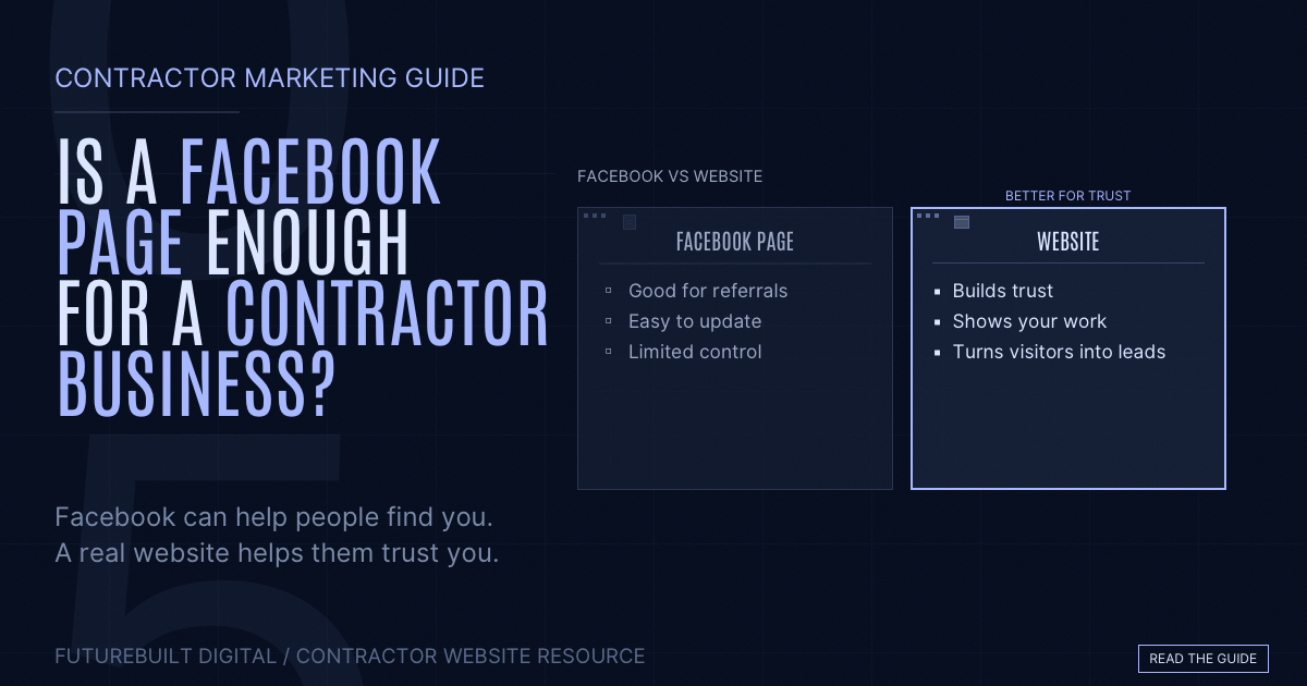 Facebook Page vs Website for Contractors